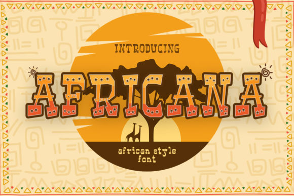 Africana: A Unique Display Font for Creative Designs