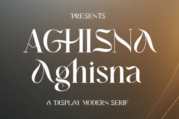 Aghisna: A Stylish Display Font for Elegant Design