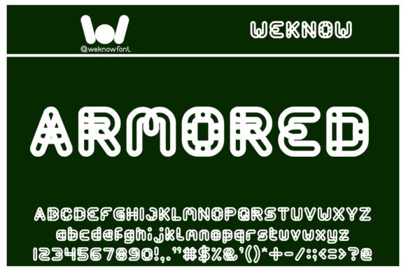 Armored: A Bold and Unique Display Font