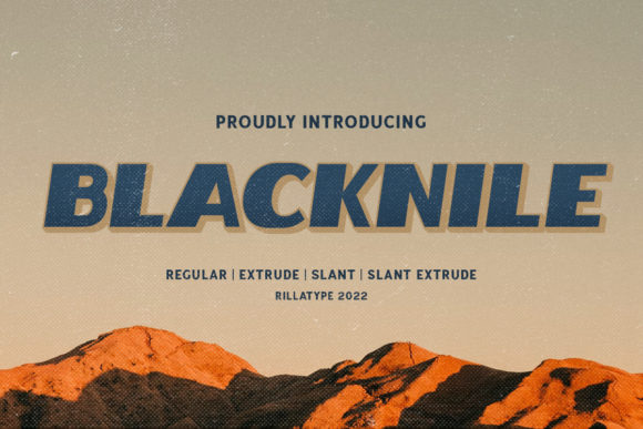 Blacknile: A Bold and Rough Textured Display Font for Impactful Design