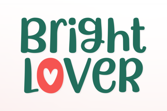 Bright Lover: A Playful Font for Creative Expression