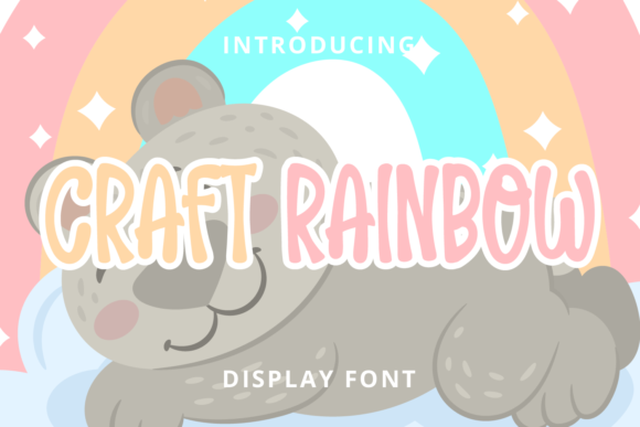 Craft Rainbow: A Modern Display Font for Stylish Design