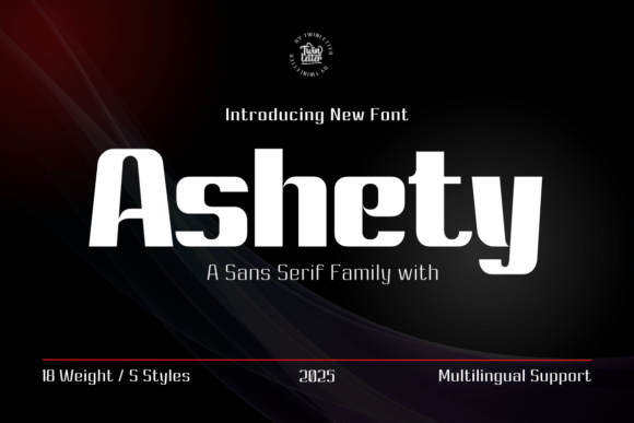 Discover the Charisma of Ashety: A Bold, Vintage-Styled Display Font