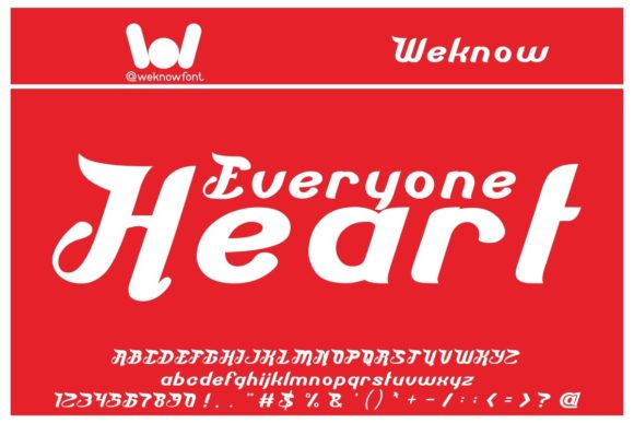 Everyone Heart: A Quirky Font That Captures Attention