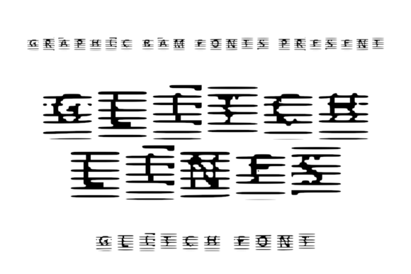 Glitch Lines: A Glitched Display Typeface for Creative Projects