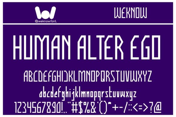 Human Alter Ego: A Bold, Clean Display Font for Every Project