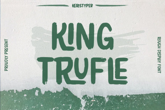 King Trufle: A Unique Vintage-Styled Display Font for Creative Projects