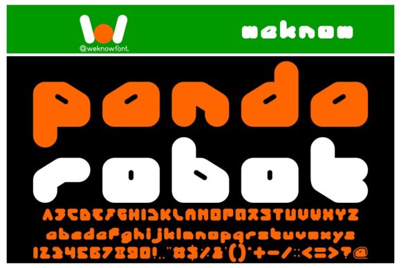 Panda Robot: The Bold, Techno-Styled Font for Every Creative Project