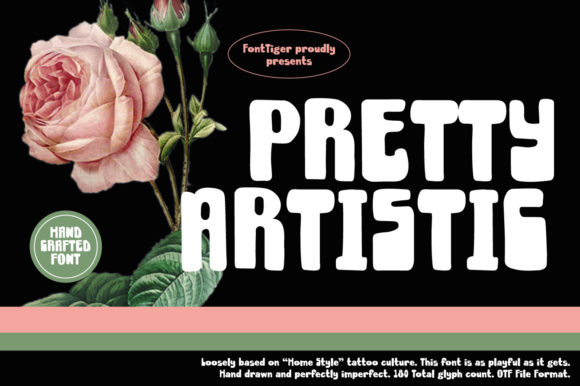 Pretty Artistic: A Bold and Versatile Display Font for Modern Design