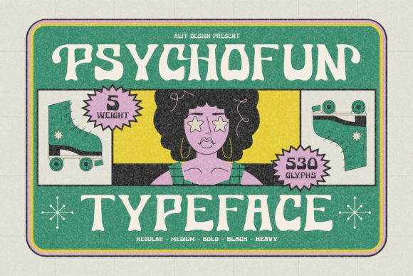 Psychofun: A Retro-Inspired Font for Modern Creativity