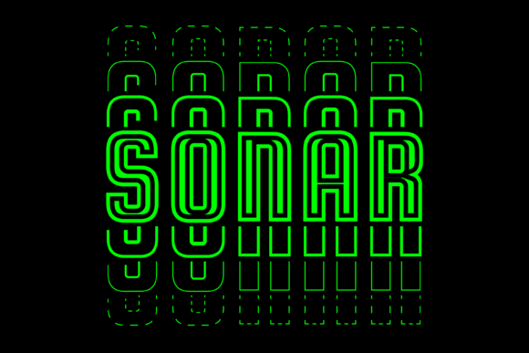 Sonar: A Futuristic Font for Creative Expression
