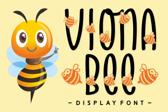 Viona Bee: A Playful and Cute Display Font for Creative Projects
