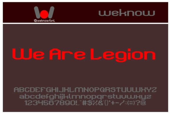 We Are Legion: A Bold Font for Creative Power